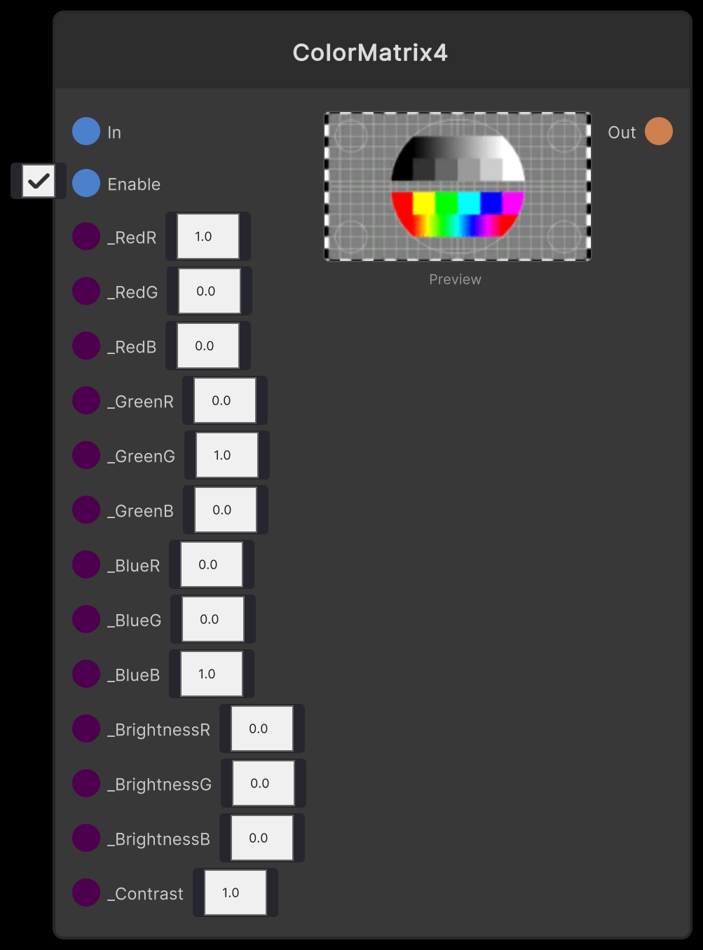 ColorMatrix4