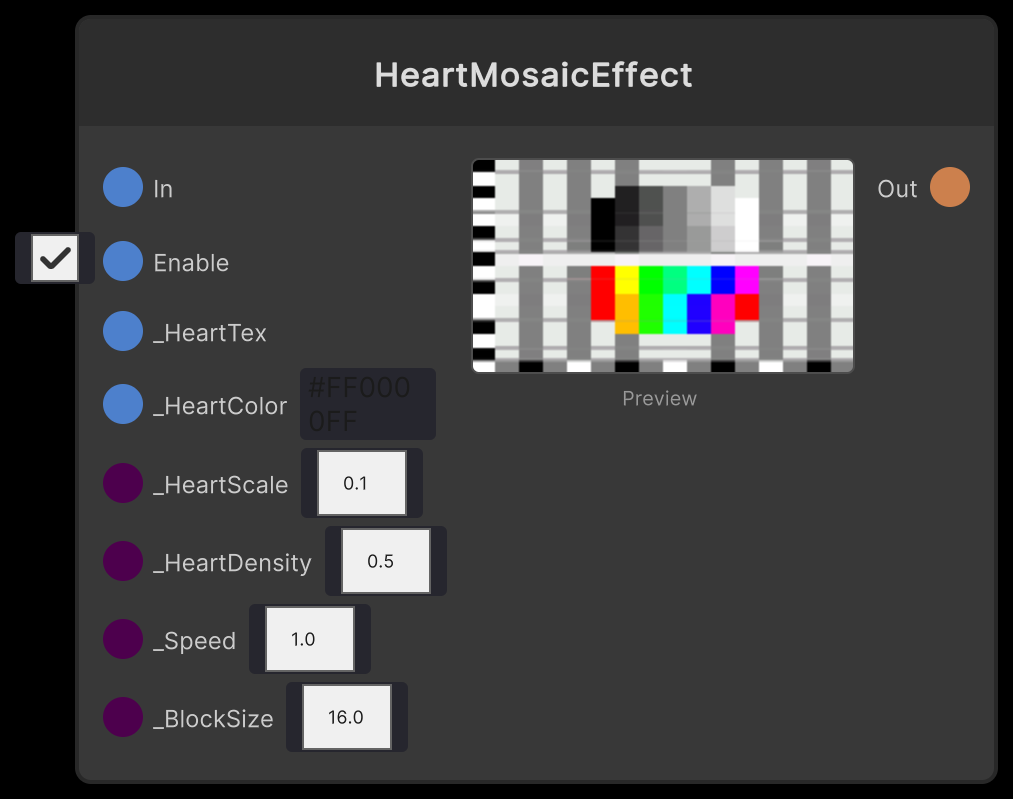 HeartMosaicEffect